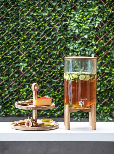 Actual product image Ladelle Gather Round acacia 2-storey serving tower