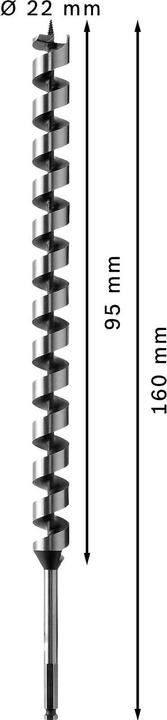 Actual product image Bosch Professional Zubehör PRO Wood Holzschlangenbohrer (10 mm)