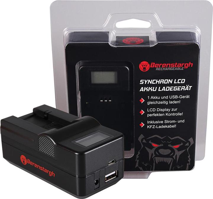 Produktbild Berenstargh Synchron USB Ladegerät f. Sony NP-FC10 Cyber-shot Point & Shoot DSCP DSC-P DSCP10 DSC-P1 (Kamera Akku Ladegerät)