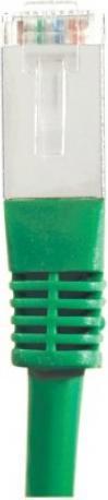 Actual product image Exertis Connect Patch cable S/FTP, PiMF, CAT.6, green, 0.3 m Patch cable with particularly narrow bend protection (S/FTP, CAT6, 0.30 m)