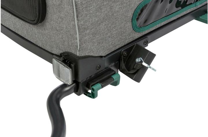 Immagine prodotto Trixie Rimorchio per bicicletta M, 71×95×85/138 cm, grigio/salvia (Cane)