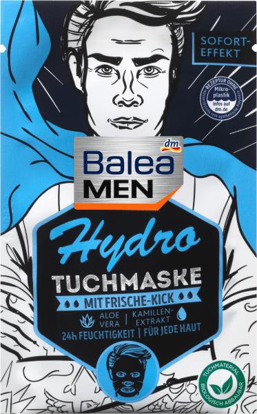 Actual product image dm Balea MEN DUPLIKAT Hydro sheet mask