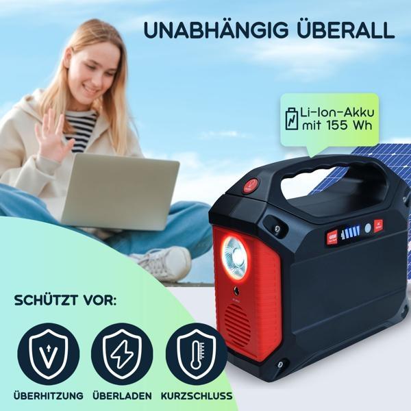 Actual product image Casativo Powerstation & Solar-Generator (155 Wh, 1.60 kg)