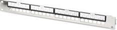 Actual product image Digitus Modular galvanised patch panel, shielded, 24-port, blank, 1U, rack mount, black RAL 9005