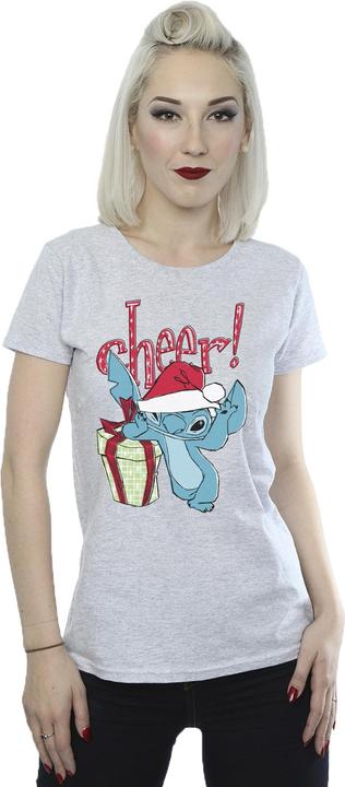 Actual product image Disney Womens/Ladies Lilo And Stitch Cheer Cotton T-Shirt (S)