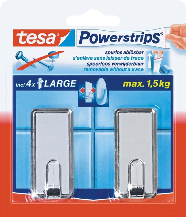 Actual product image tesa Powerstrips Hooks Large CLASSIC