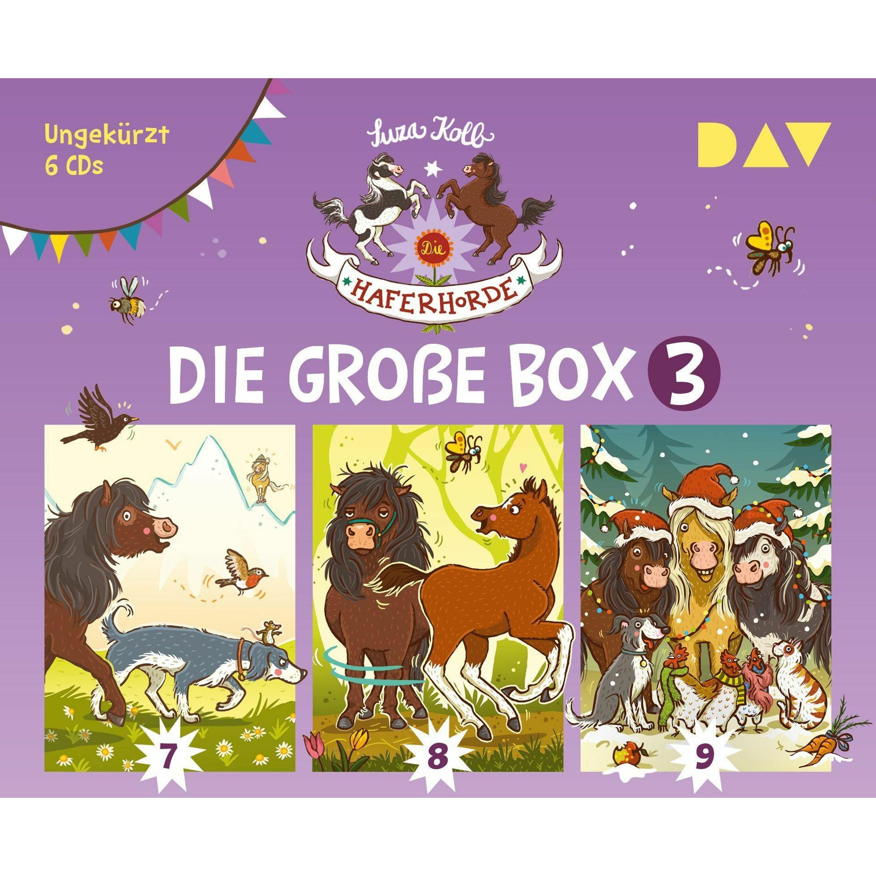 Die Haferhorde – Die grosse Box 3 (Teil 7-9), Hörbücher von Suza Kolb, Nina Dulleck, Sabine Stiepani, Bürger Lars Dietri...
