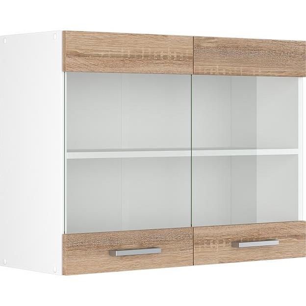 Vicco, Regal, Küchenglasschrank R-Line (80 x 60 x 31 cm)
