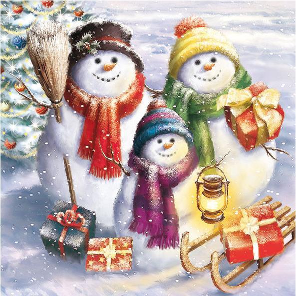 Immagine prodotto Ambiente Famiglia di pupazzi di neve (20 x, 33 x 33 cm)