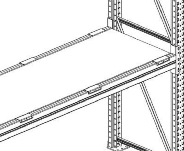 Image du produit META Regalbau Meta Tablette en aggloméré 1825 x 1100 x 19 mm pour rayonnage grande capacité Multipal