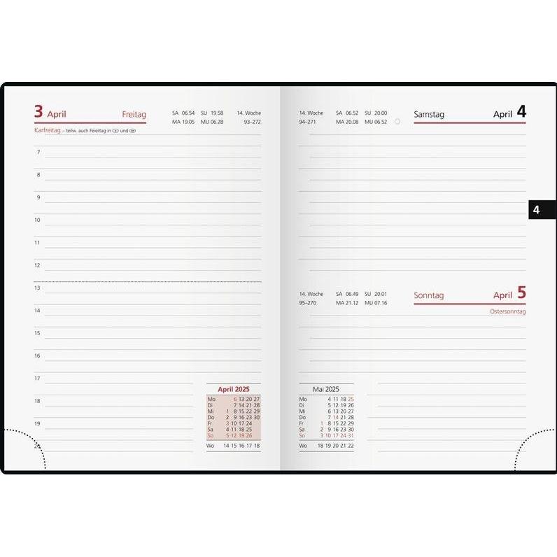 Thumbnail - Simplex, Agenda, Tagesagenda Technik III Carbon 2025 (A6, Deutsch)