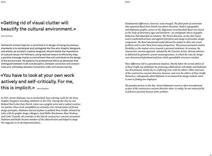 Immagine prodotto Armin Hofmann. Reduction. Ethics. Didactics (Inglese, Matthias Hofmann, 2024)