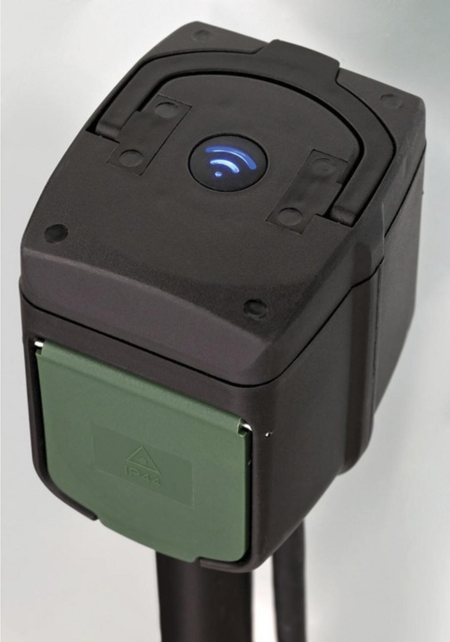 Productafbeelding Brennenstuhl Connect WIFI Tuincontactdoos met Grondspies en Montageplaat IP44 2-voudig 10m H07RN-F3G1,5 (2 x, CEE 7/3, 10 m)