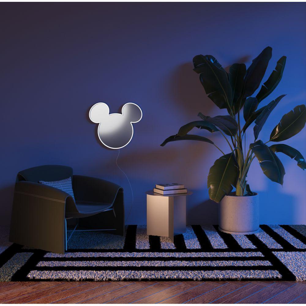 Thumbnail - YellowPop, Wandleuchte + Deckenleuchte, Mickey Maus Logo mit Silberspiegel by