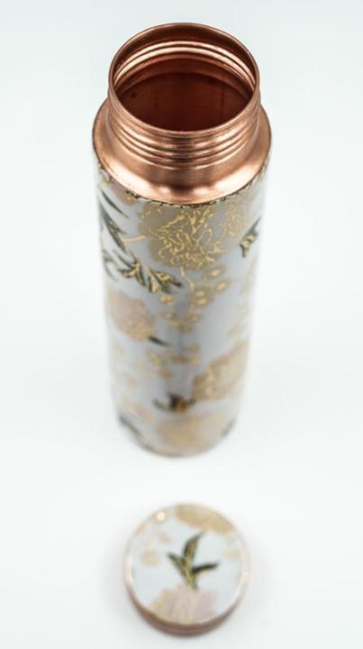 Produktbild Cachet Kupferflasche Blumen hell
