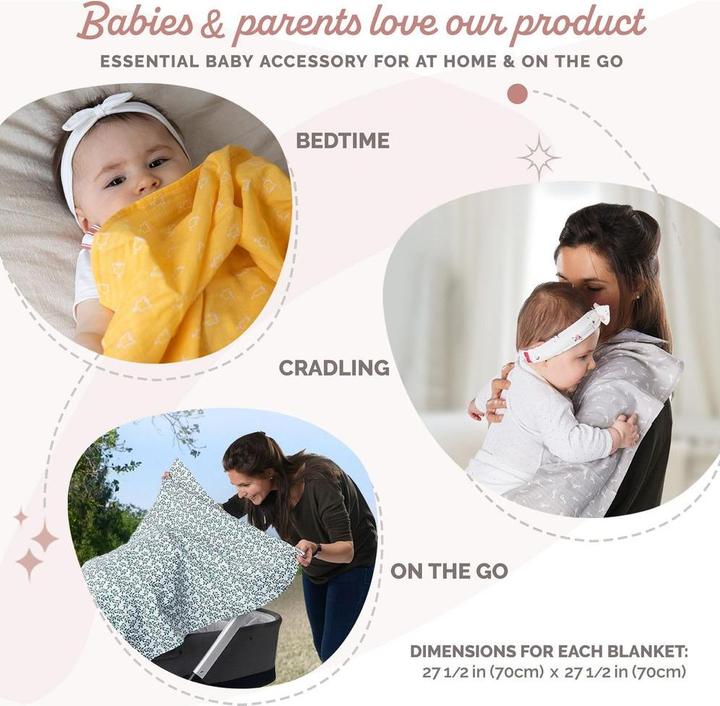 Immagine prodotto Sophie la girafe Set di 4 panni di garza (70 cm, 70 cm)