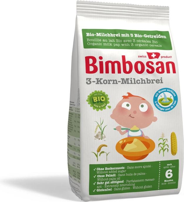 Immagine prodotto Bimbosan Porridge di latte ai 3 cereali biologico (280 g)