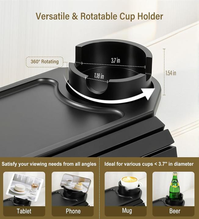 Produktbild Kssiaz Sofatablett mit Getränkehalter