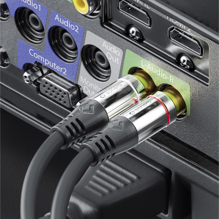 Actual product image Sonero Audio cable cinch - cinch 5 m (5 m, Extension)