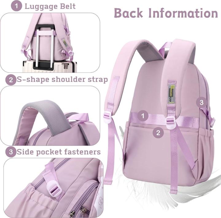 Produktbild Only-Bags.Store Schulrucksack Schultaschen für Teenager Wasserdichter Rucksack Leichte Schulranzen für