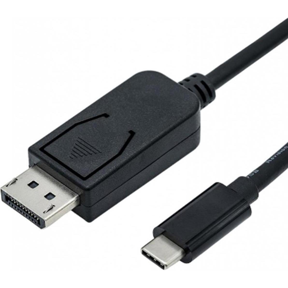 Roline USB Typ C — DisplayPort (USB Typ-C, 100 cm), Data + Video Adapter, Schwarz