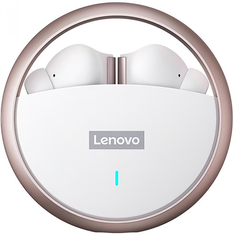 Lenovo LP60, weiss (10 h, Kabellos), Kopfhörer, Weiss