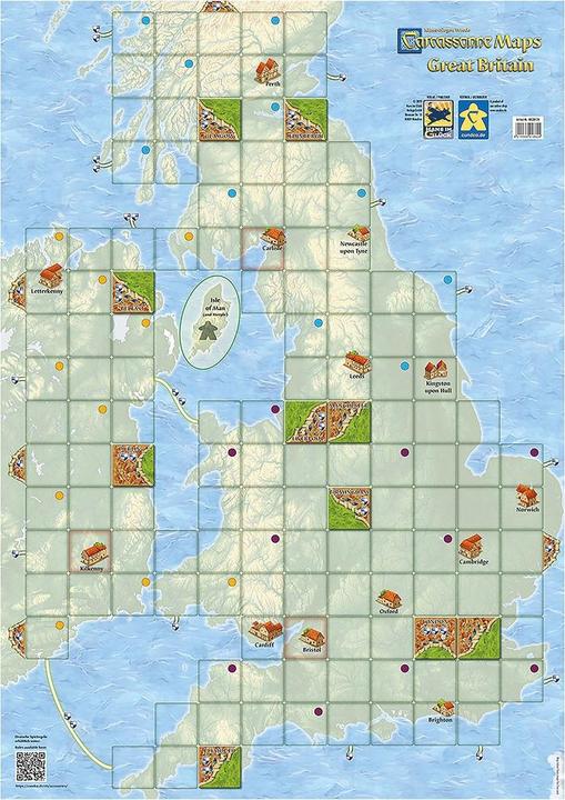 Hans im Glück Carcassonne Maps Great Britain (German, 2 - 5 Players)