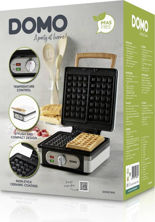 Produktbild Domo WAFFELEISEN – POWDER WHITE Waffeleisen Weiss