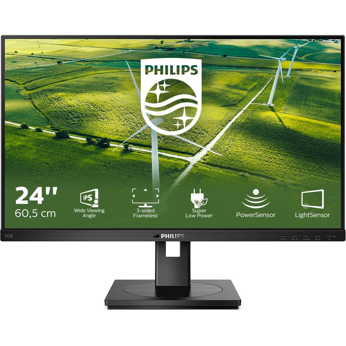 Philips 242B1G/01 (1920 x 1080 Pixel, 23.80"), Monitor, Schwarz