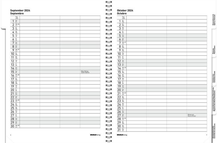 Produktbild Agenda Edition Spiral Flex (23 x 30.5 cm, 1 Woche / 2 Seiten)