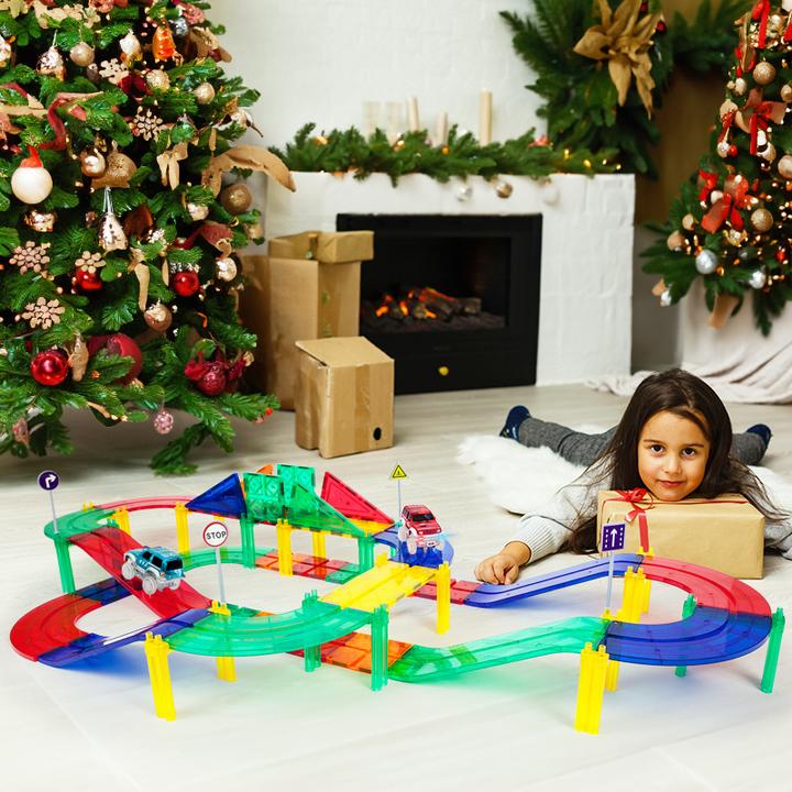 Produktbild PicassoTiles Race Car Track Set