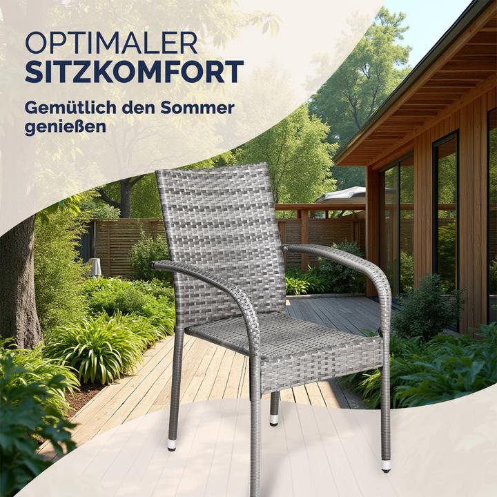 Produktbild Casaria Polyrattan Gartenstühle