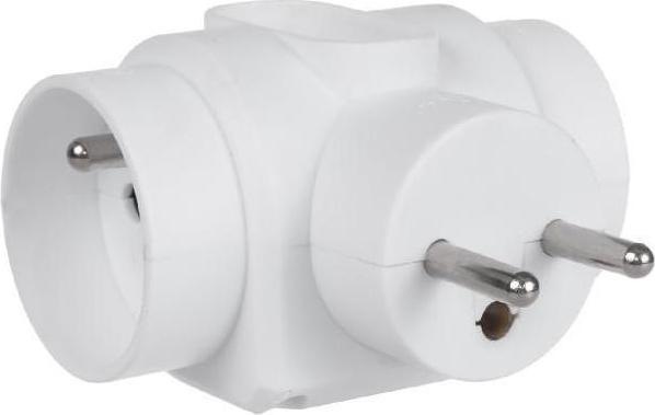 Actual product image Maclean MCE213 - 2x16A triple socket outlet with earthing, 1x6A (3 x)