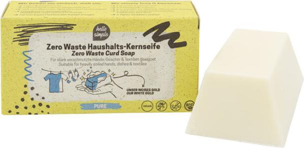 Produktbild hello simple Zero Waste Haushaltskernseife (Kernseife, 100 g)