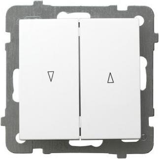 Ospel ŁP-7GB/m/00, Taster + Schalter, Weiss