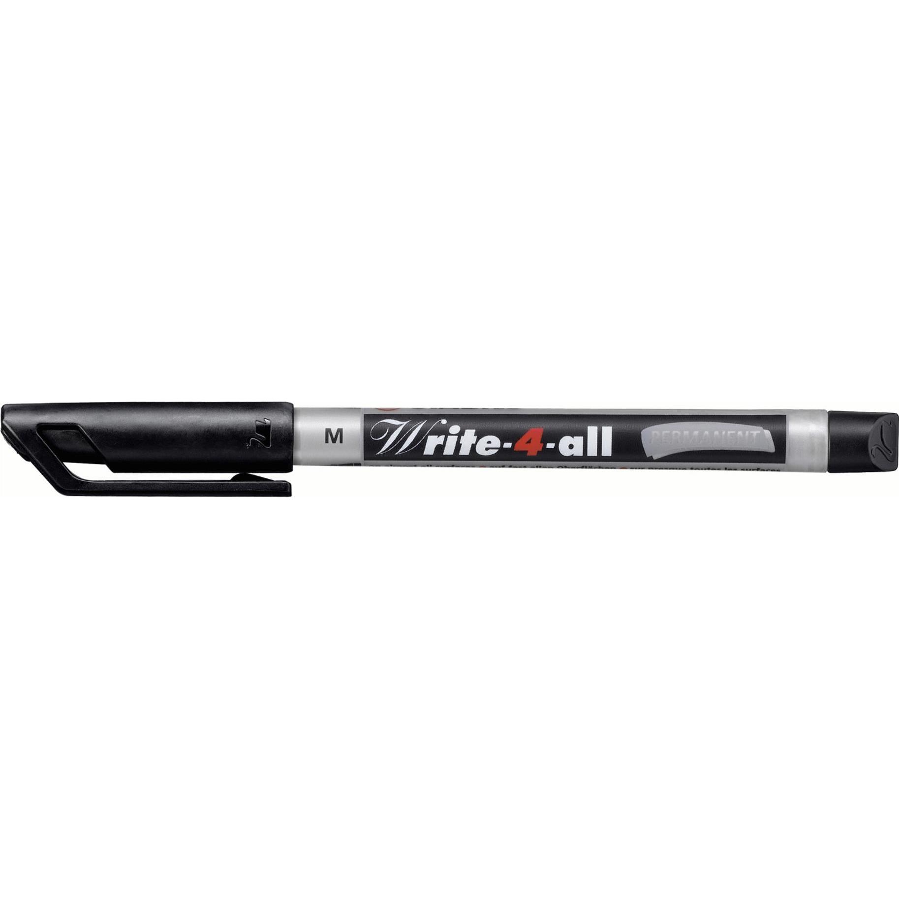 Thumbnail - STABILO, Marker, Write-4-all Permanent-Marker (Schwarz, 1 mm, 1 x)