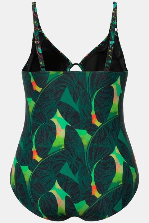 Actual product image Ulla Popken Mixed Print One Piece Swimsuit (46)
