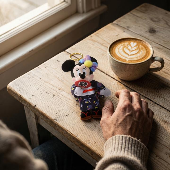 Actual product image Disney Store - Minnie plush key ring - Accessory