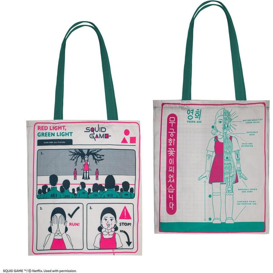 Cinereplicas, Tasche, Squid Game Tragetasche Young-hee Blue Print, Blau