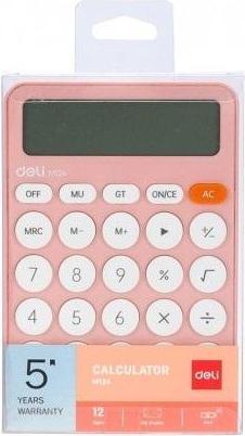 Actual product image Deli M124 Bürorechner rosa (Batteries)
