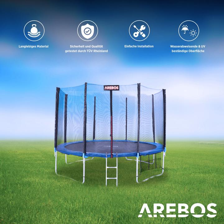 Image du produit Arebos Couverture de bord de trampoline et filet de sécurité
