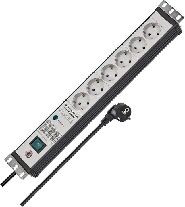 Produktbild Brennenstuhl 48,30cm (19"") Steckdosenleiste Premium-Line, 6-fach (6x, CEE 7/7, 3 m)