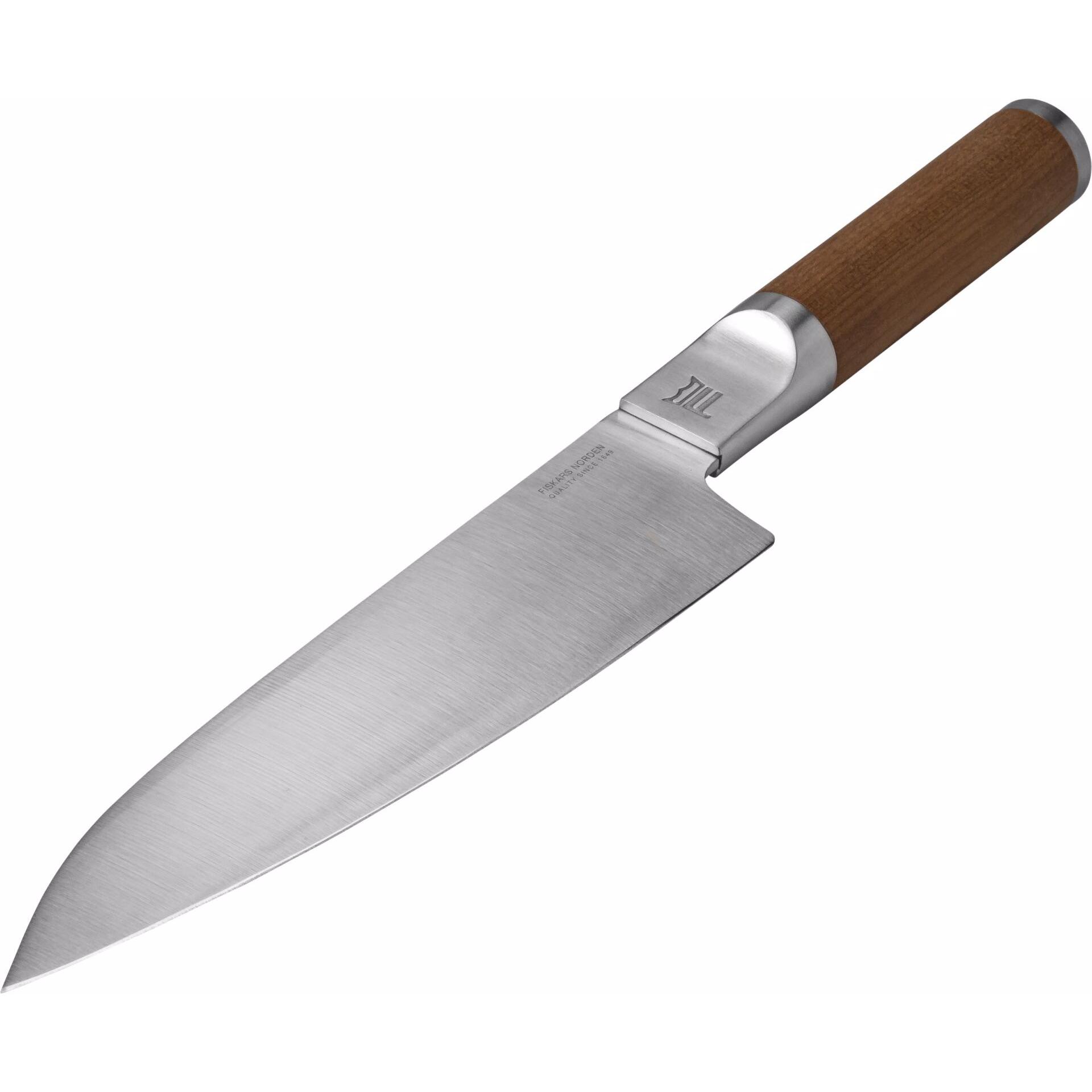Fiskars Norden Kochmesser, 21cm, Küchenmesser, Schwarz