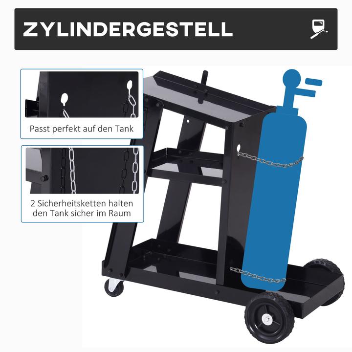 Actual product image Durhand Welding trolley with safety chain (50 kg)