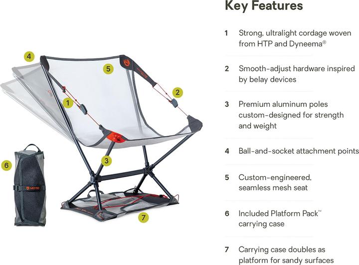 Actual product image Nemo Equipment Moonlite Elite Reclining Camp Chair