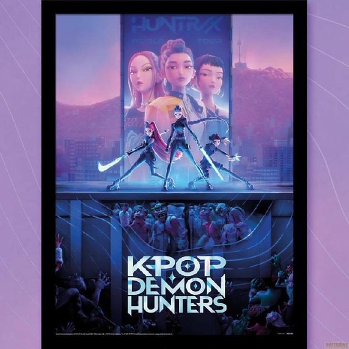 Actual product image Pyramid KPop Demon Hunters - Huntrix Key Art (30 x 40 cm)