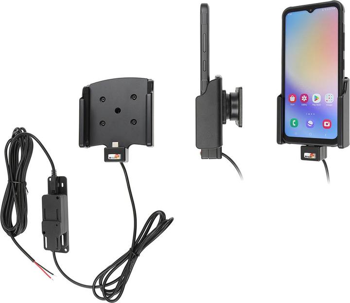 Produktbild Brodit Halter Aktiv, mit Festanschluss, 12/24V, für SAMSUNG Galaxy XCover 7 (Ladung über TypC Ansch
