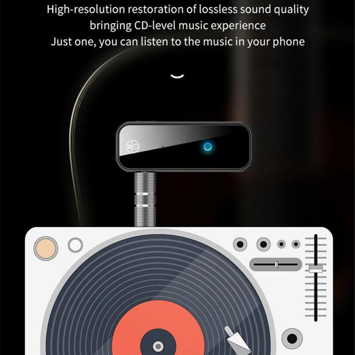 Produktbild Yesido - Audio Adapter Bluetooth (YAU25) - Aux Jack 3.5mm - Black