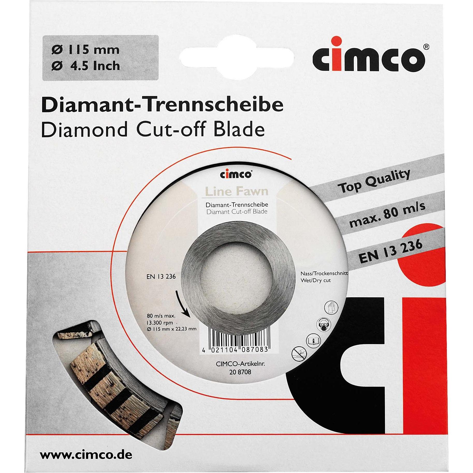 Cimco, Sägeblatt, Diamanttrennscheibe