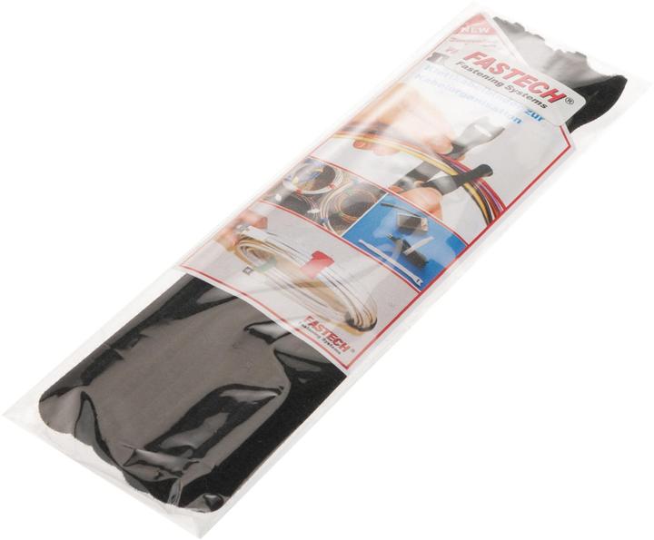 Image du produit Fastech ETK-1-2 Strap, noir, 13x200mm (Serre-câbles velcro, 200 mm, 10 pcs)